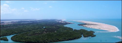 Ilha do Guajitu - jak widać sporo miejsca do pływania