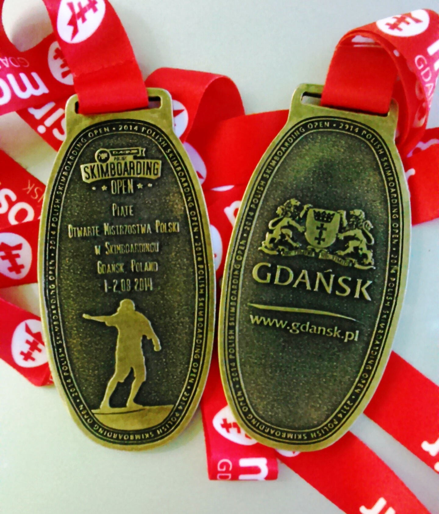Pamiątkowe medale Dakine Polish Skimboarding Open 2014